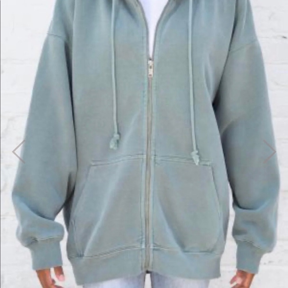 NWOT Brandy melville seafoam green christy hoodie
